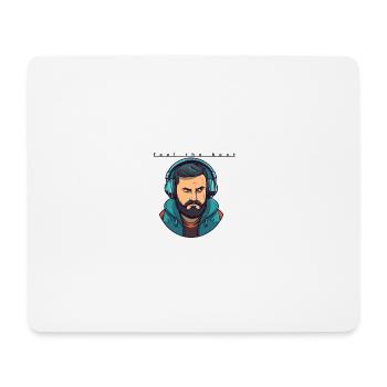 DJ Feel the Beat - Mousepad (Querformat) - Weiß - Vorne