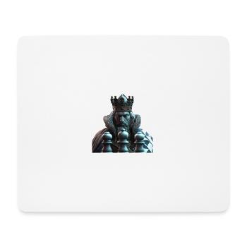 Chess king - Tapis de souris (format paysage) - blanc - Devant