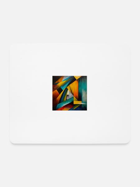 Abstrakt #1 - Mousepad (Querformat) - Weiß