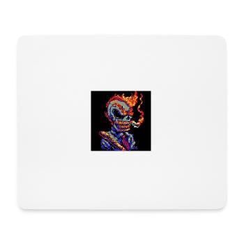 Bad Ass [Pixelkunst] - Mousepad (Querformat) - Weiß - Vorne