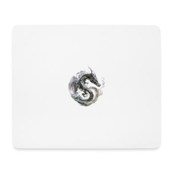 Rauchdrache - Mousepad (Querformat) - Weiß - Vorne