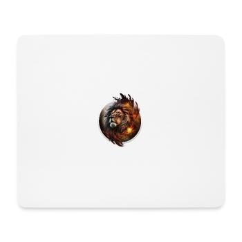 Leo intense gaze - Mouse Pad (horizontal) - white - Front