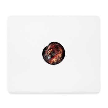 lion palette de feu - Tapis de souris (format paysage) - blanc - Devant