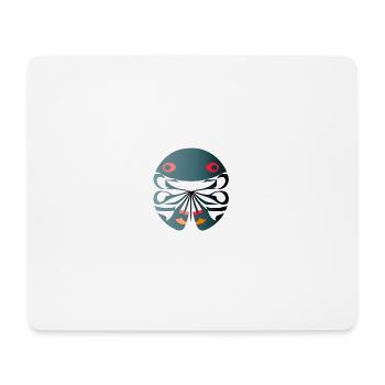 Abstract Krebs - Mousepad (Querformat) - Weiß - Vorne