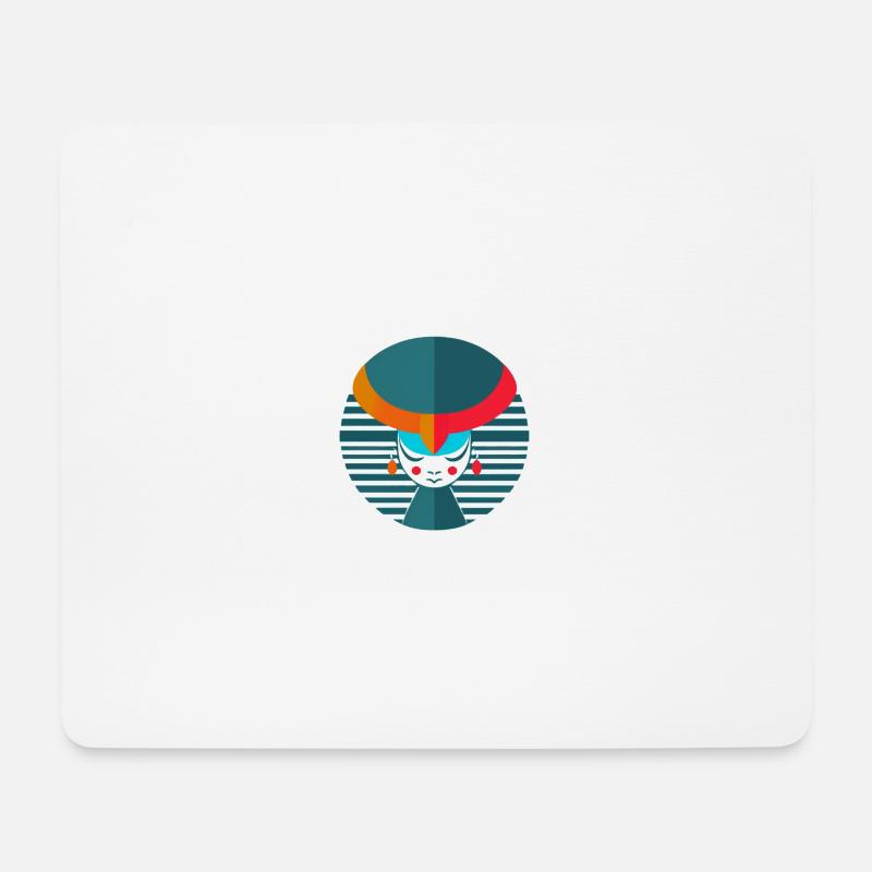 Abstrakter Stier - Mousepad (Querformat) - Weiß