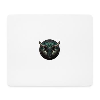taureau Astro - Tapis de souris (format paysage) - blanc - Devant
