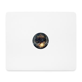 Signe balance - Tapis de souris (format paysage) - blanc - Devant