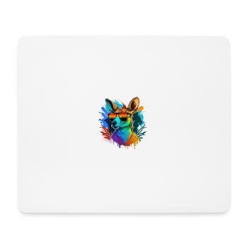 Kangaroo shirt - Mousepad (Querformat) - Weiß - Vorne