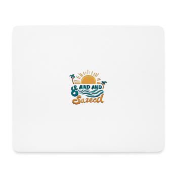 Sun, beach and sea - Mouse Pad (horizontal) - white - Front