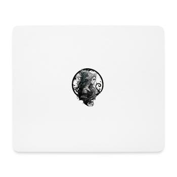 femme gothique verseau - Tapis de souris (format paysage) - blanc - Devant