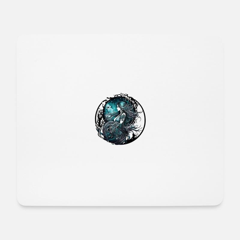 Weibliche Priesterin - Mousepad (Querformat) - Weiß