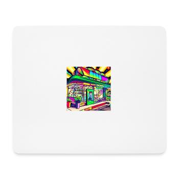 Modern Weed Club AUF - Mousepad (Querformat) - Weiß - Vorne