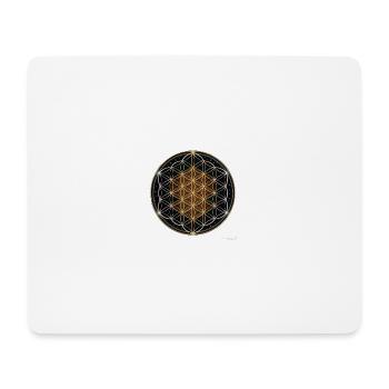 Blume des Lebens Motiv - Mousepad (Querformat) - Weiß - Vorne