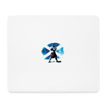 Schottland Flagge Highlander im Schottenrock - Mousepad (Querformat) - Weiß - Vorne