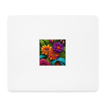 Amazing Flowers - Mouse Pad (horizontal) - white - Front