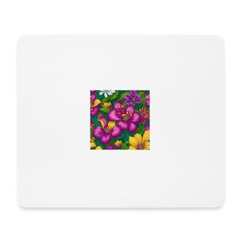 Amazing Flowers - Mouse Pad (horizontal) - white - Front