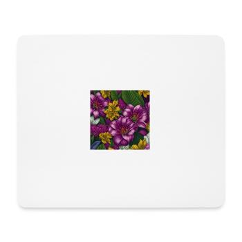 Amazing Flowers - Mouse Pad (horizontal) - white - Front