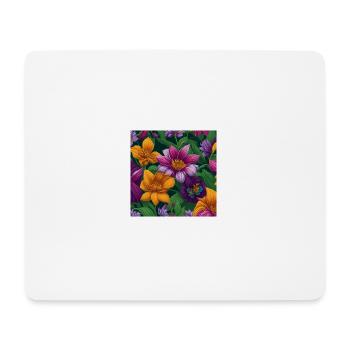 Amazing Flowers - Mouse Pad (horizontal) - white - Front