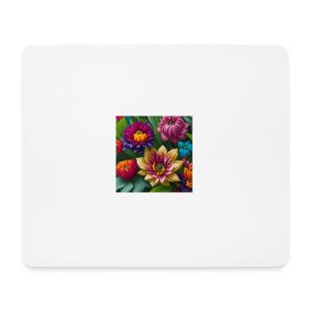 Amazing Flowers - Mouse Pad (horizontal) - white - Front