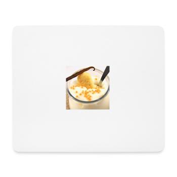 Juiciness dessert pudding in vanilla sauce - Mouse Pad (horizontal) - white - Front