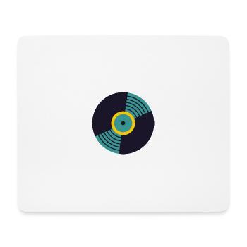 Vinyle Rétro - Tapis de souris (format paysage) - blanc - Devant