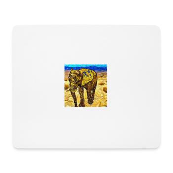 A Van Gogh Elephant - Mousepad (Querformat) - Weiß - Vorne