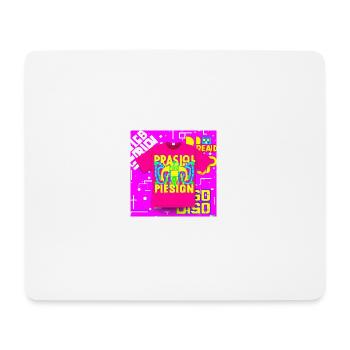 T-shirt fluo - Tapis de souris (format paysage) - blanc - Devant