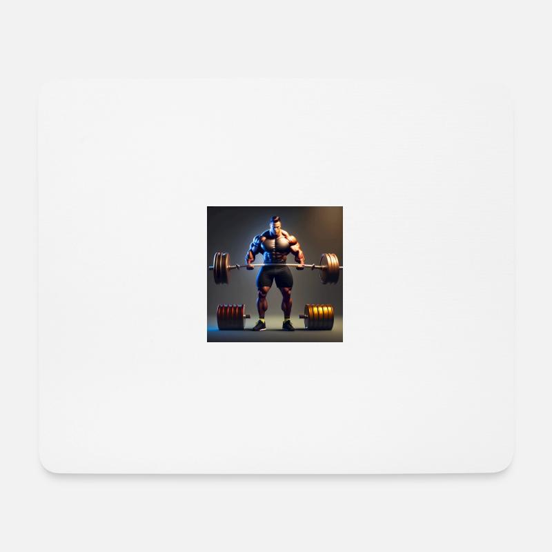 Heavyweight - Mousepad (Querformat) - Weiß