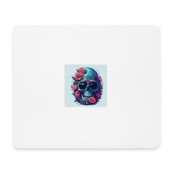 Lunettes de soleil Skull Skull - Tapis de souris (format paysage) - blanc - Devant