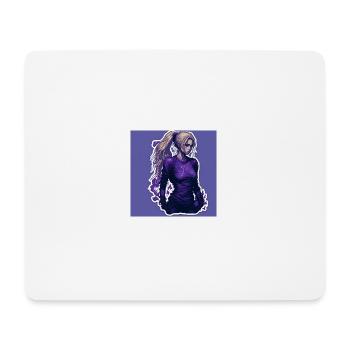 Belle fille manga - Tapis de souris (format paysage) - blanc - Devant