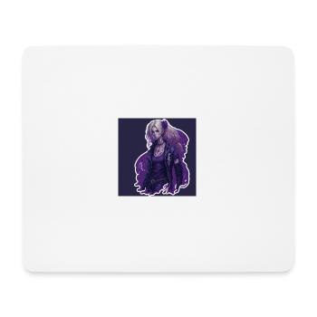 Belle fille manga - Tapis de souris (format paysage) - blanc - Devant