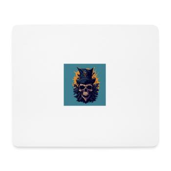 Piraten Totenkopf Skull - Mousepad (Querformat) - Weiß - Vorne
