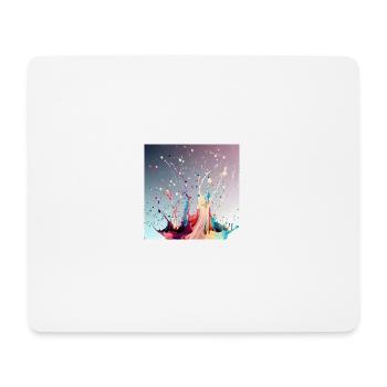 Splash art - Tapis de souris (format paysage) - blanc - Devant