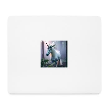 Einhorn - Mousepad (Querformat) - Weiß - Vorne