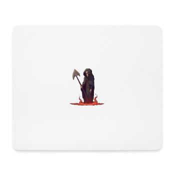 Faucheuse de pixels - Tapis de souris (format paysage) - blanc - Devant