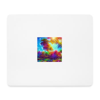 A technicolor paradise - Mousepad (Querformat) - Weiß - Vorne