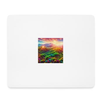 A technicolor world of vibrant colors - Mousepad (Querformat) - Weiß - Vorne