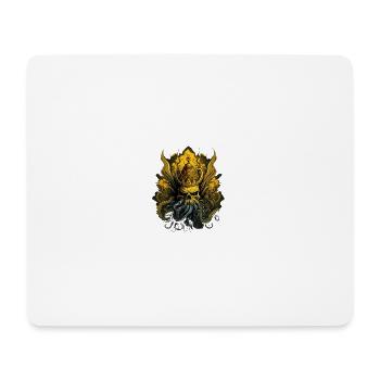 gelbe Tentakel - Mousepad (Querformat) - Weiß - Vorne
