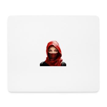 Arabisches Mädchen mit Palituch - Mousepad (Querformat) - Weiß - Vorne