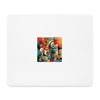 Forme d’art abstrait - Tapis de souris (format paysage) - blanc - Devant