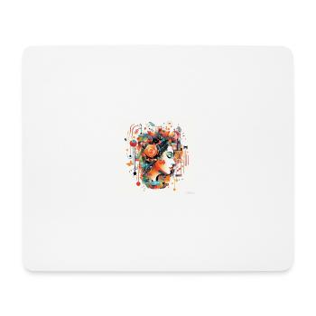 Retro Rhythms: Eine Ode an die Musik - Mousepad (Querformat) - Weiß - Vorne