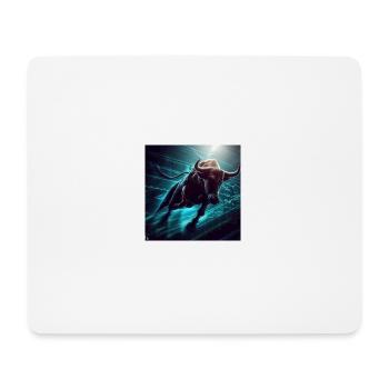 Stock chart with bulls - Mouse Pad (horizontal) - white - Front