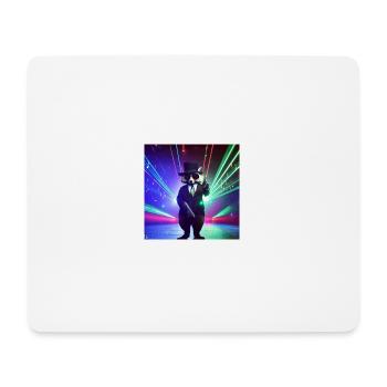 Gangster Raccoon - Mouse Pad (horizontal) - white - Front