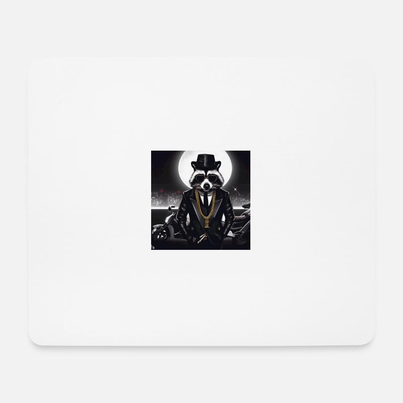 Gangster Raccoon - Mouse Pad (horizontal) - white