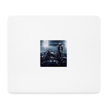 Art numérique de moto - Tapis de souris (format paysage) - blanc - Devant