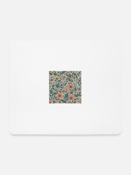 Happy Floral Design - Mousepad (Querformat) - Weiß