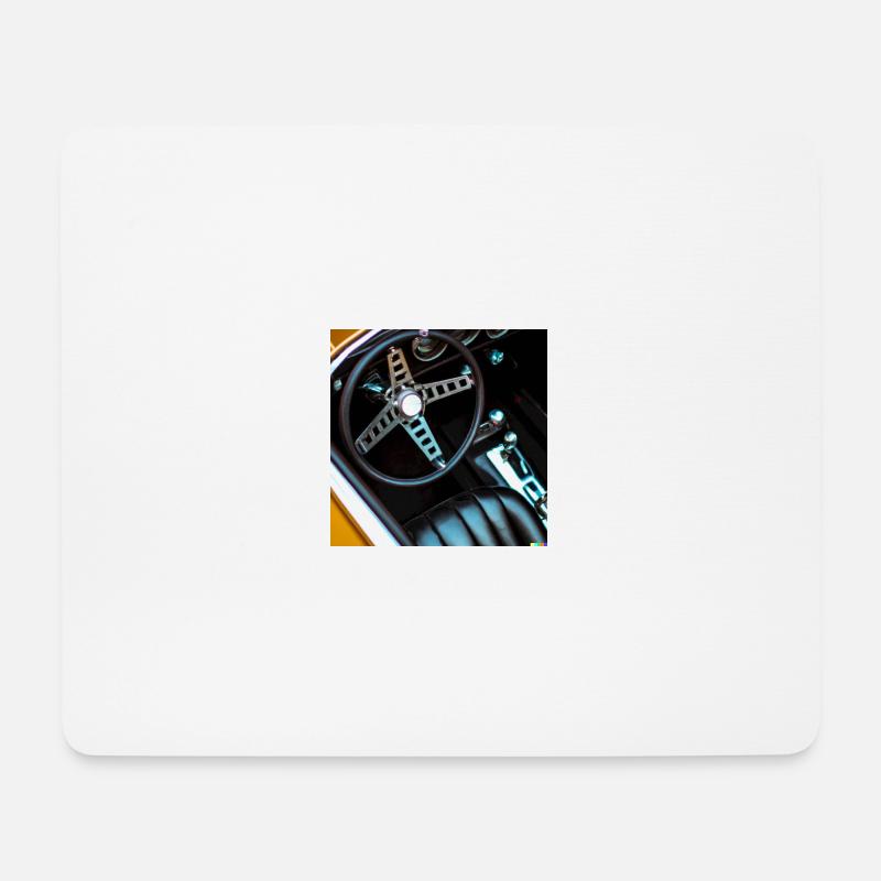 cooles vintage design eines Sport Autos - Mousepad (Querformat) - Weiß