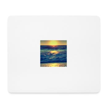 retro see sunset - Mousepad (Querformat) - Weiß - Vorne