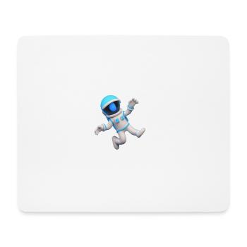 3D Astronaut - Mousepad (Querformat) - Weiß - Vorne