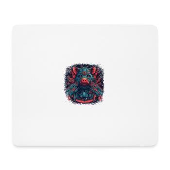 animal lovers pork guinea pigs joke gift - Mousepad (Querformat) - Weiß - Vorne